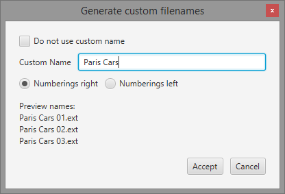 generated custom names shown