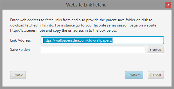 link fetcher box url highlighted